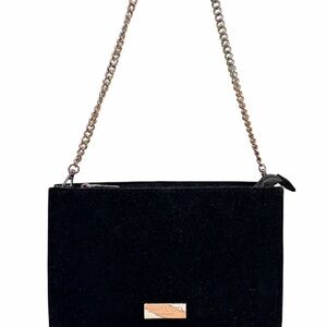 Jimmy Choo Parfums Black Velvet Glitter Clutch Bag